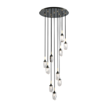  KCH1106R-10 - Avola 10 - Light Ice - Drop Round Chandelier