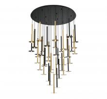  12106-023 - Piatto, 44 Light Round LED Chandelier, Mixed