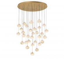  12123-030 - Calcolo, 31 Light LED Grand Chandelier, Painted Antique Brass