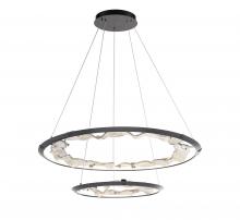  12164-040 - Nettuno,2 Tier LED Chandelier, 
Painted Brushed Grey