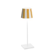  LD0340BC2 - Poldina Lido Table Lamp - White  Yellow Stripes
