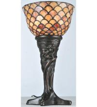  108935 - 14"H Tiffany Fishscale Mini Lamp