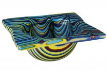  113016 - 15"W Metro Fusion Tropical Glass Bowl