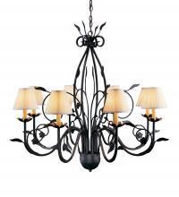  116649 - 36" Wide Bordeaux 8 Light Chandelier