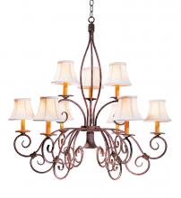  119084 - 36" Wide Grace 10 Light Two Tier Chandelier