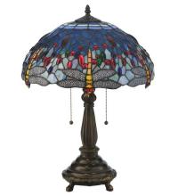  119650 - 22"H Tiffany Hanginghead Dragonfly Table Lamp