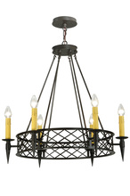 Meyda Green 139014 - 33" Wide Topridge 6 LT Chandelier