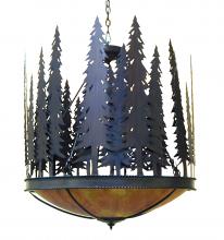  140717 - 30" Wide Tall Pines Inverted Pendant