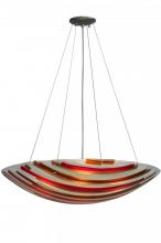  144399 - 30"W Metro Fusion Marina Glass Inverted Pendant