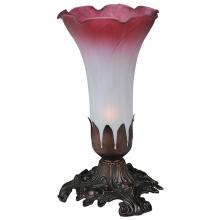  14468 - 7" High Pink/White Pond Lily Accent Lamp
