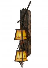  145030 - 6.5"W Pine Branch Valley View 2 LT Vertical LED Wall Sconce