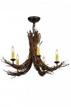  145097 - 28" Wide Twigs 5 Light Chandelier