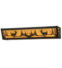  145713 - 24" Wide Deer at Lake Vanity Light