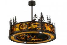  146112 - 45"W Tall Pines Custom Logo Up and Downlight LED Chandel-Air