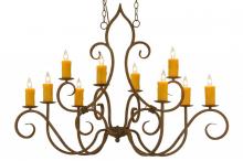 Meyda Green 149170 - 48"L Clifton 10 LT Oblong Chandelier