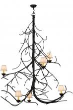  150694 - 50"W Winter Solstice Empire 6 LT Chandelier