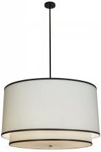  153491 - 48"W Cilindro White 2 Tier Textrene Pendant