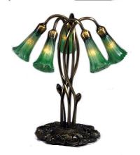  15386 - 17" High Green Pond Lily 5 LT Accent Lamp
