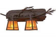  158071 - 25"W Pine Branch Valley View 2 LT Wall Sconce
