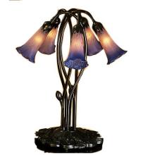  15856 - 17" High Pink/Blue Pond Lily 5 Light Accent Lamp