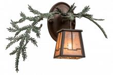  164590 - 16" Wide Pine Branch Valley View Left Wall Sconce
