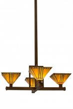  169800 - 47"W Prairie Corn 4 LT Inverted Pendant