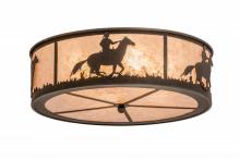  170455 - 22"W Lone Cowboy Flushmount