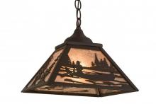  171360 - 12"Sq Canoe Tall Pines Pendant