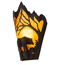  174333 - 8" Wide Bear at Dawn Right Wall Sconce