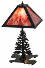 175751 - 21" High Leaf Edge Tall Pines W/Lighted Base Table Lamp