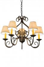  183696 - 24" Wide Jenna 5 Light Chandelier