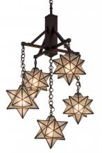  184367 - 30"W Moravian Star 5 LT Chandelier