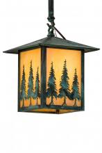  185647 - 9"Sq Seneca Tall Pines Pendant