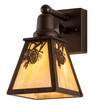  210482 - 6" Wide Winter Pine Wall Sconce