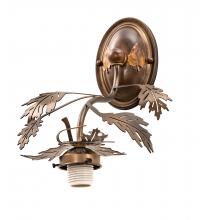  22823 - 9" Wide Oak Leaf Wall Sconce Hardware