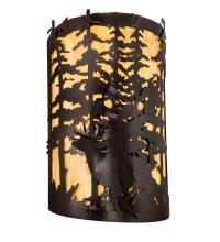  229318 - 12" Wide Tall Pines Deer Wall Sconce
