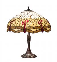  232803 - 26" High Tiffany Hanginghead Dragonfly Table Lamp