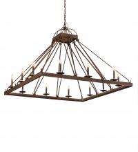  234209 - 60" Square Retreat 12 Light Chandelier