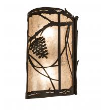  238002 - 8" Wide Whispering Pines Left Wall Sconce