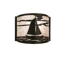  23829 - 12" Wide Sailboat Wall Sconce