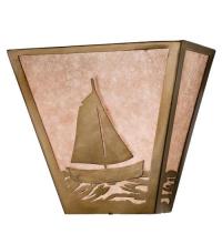  23908 - 13"W Sailboat Wall Sconce