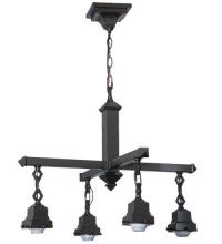  24264 - 24"W Mission Mahogany Bronze 4 LT Chandelier Hardware