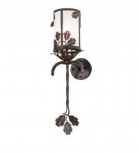  246361 - 6.5" Wide Blue Oak Wall Sconce