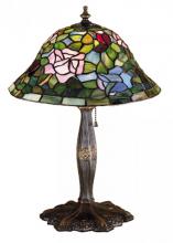  26321 - 17"H Tiffany Rosebush Accent Lamp