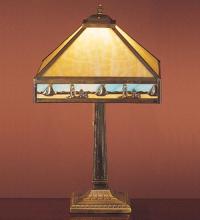  31297 - 22" High Sailboat Mission Table Lamp