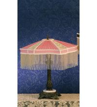  49469 - 22"H Fabric & Fringe Persian Table Lamp