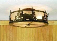  51095 - 18"W Moose at Dusk Flushmount