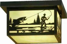  51887 - 12" Square Hyde Park Fly Fisherman Flushmount