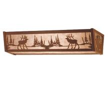  67847 - 36" Wide Elk at Lake Vanity Light