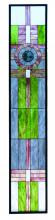  72445 - 15.25"W X 83.75"H Maxfield Parrish Custom Stained Glass Window